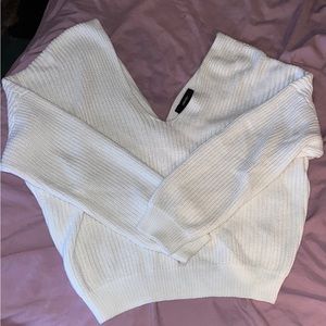 White Forever21 sweater